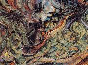Umberto Boccioni State of Mind II The Farewells oil painting artist